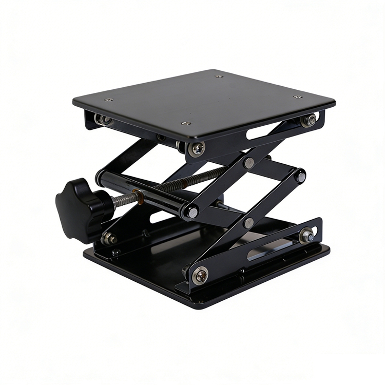 Black Coated Manual Scissor Lift Table