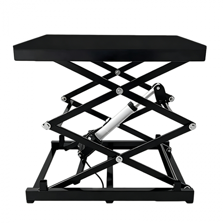 750x550mm Single Motor Double Scissors Lift Table with Steel Top