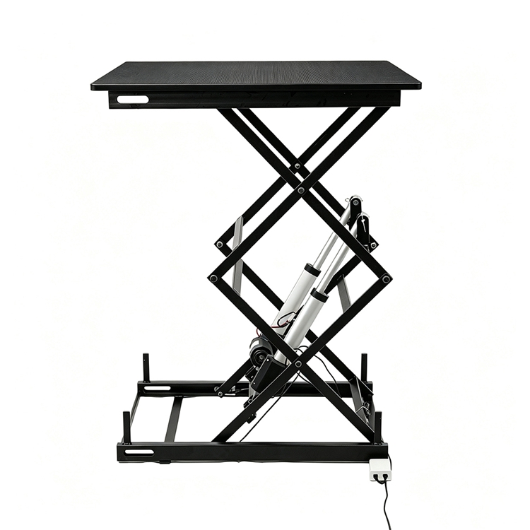 800x600mm Dual Motor Double Scissors Lift Table with Steel Top