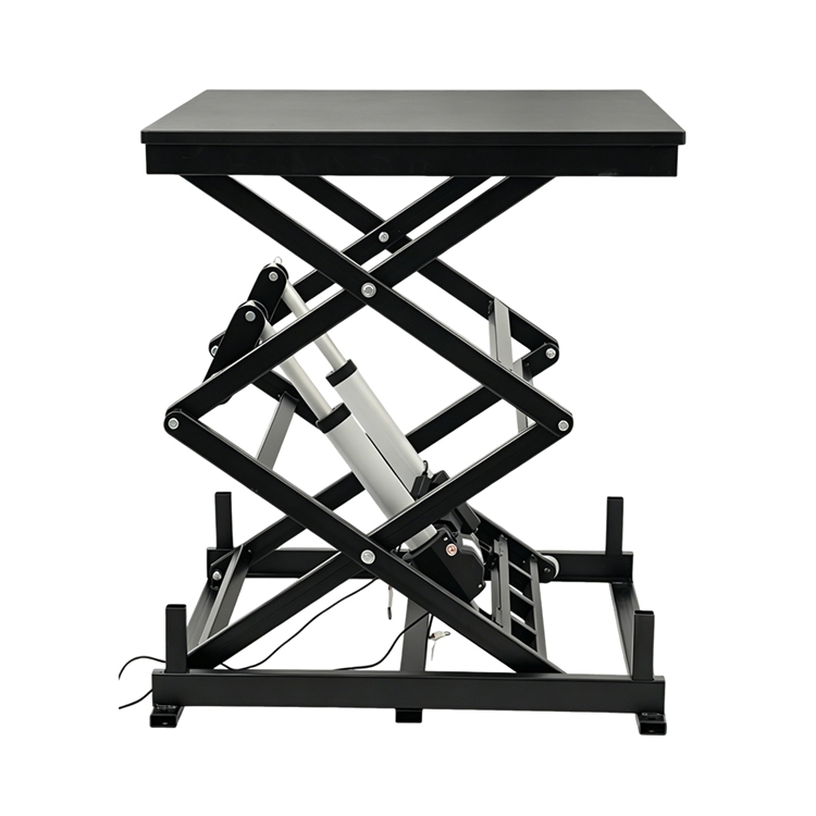 800x800mm Dual Motor Double Scissors Lift Table with Steel Top