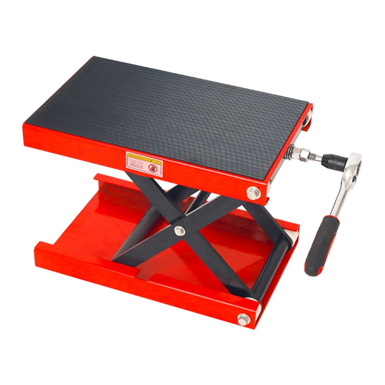 Motorcycle Scissor Lift Stand with Ratchet Wrench